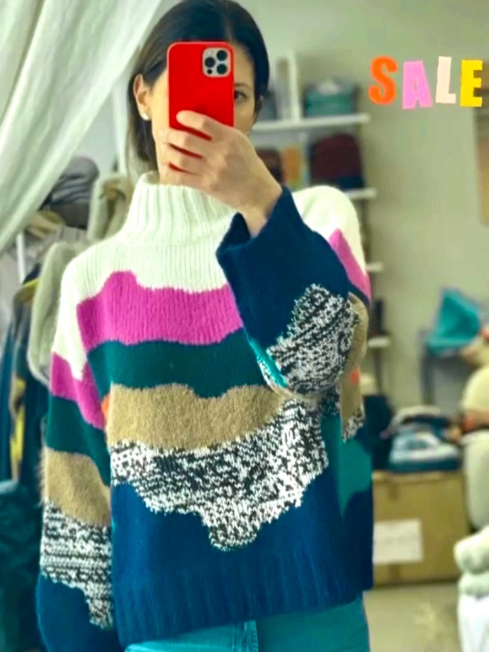 ELEVEN SIX x Corinne Robbins “Corinne” Sweater XS/SM Peru Baby alpaca NEW